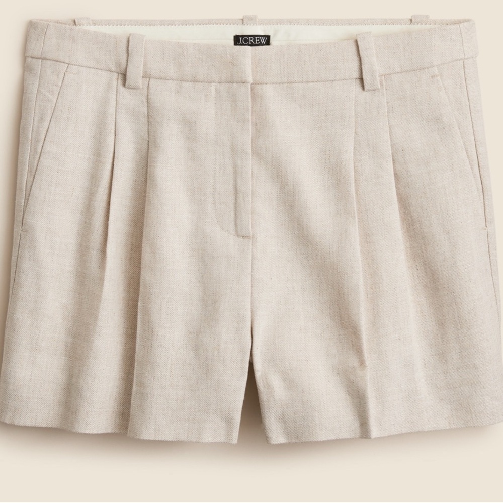 NWT 16 J. Crew Women's Lucia Shorts Stretch linen